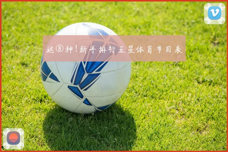这⑧种!新手排行五星体育节目表